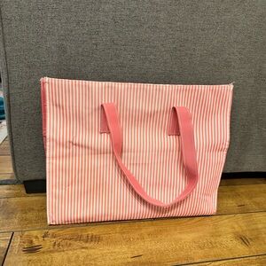 Pink Striped Tote Bag - Lancome